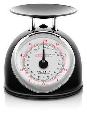 Mechanische Küchenwaage bis 5 kg Genauigkeit 25 g  Storio (Schwarz) 