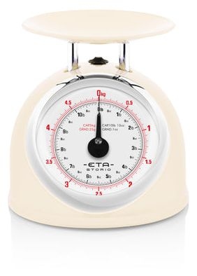 Mechanische Küchenwaage bis 5 kg Genauigkeit 25 g  Storio (Beige) 