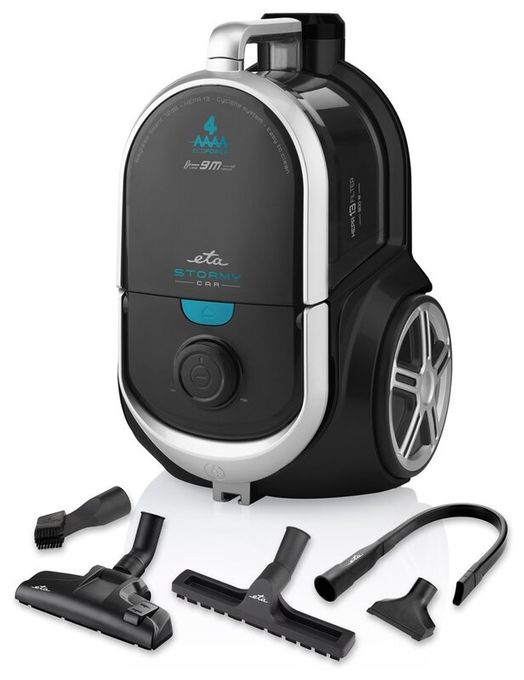 Bodenstaubsauger Beutellos 800 W HEPA  Stormy Car (Schwarz) 