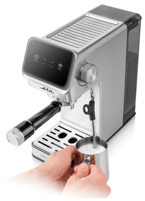 Siebträger Kaffeemaschine  Velutto (Edelstahl/Schwarz) 