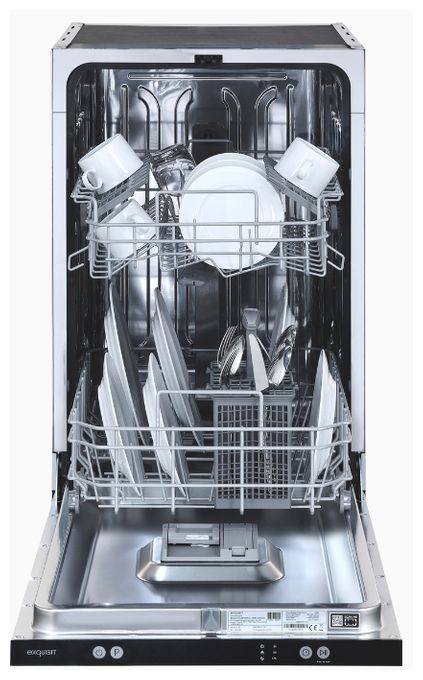45 cm Geschirrspüler vollintegriert (ohne Front) Leise 9 Maßgedecke aquaStop Funktion EGSP1009-E-450D 