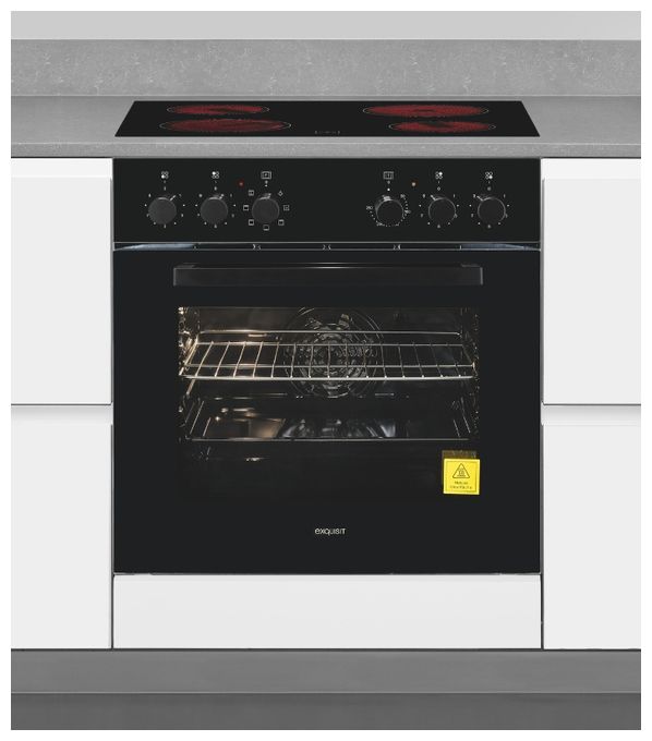 Herdset 59 l mit 60 cm Glaskeramik Kochfeld EHE256-U-020 