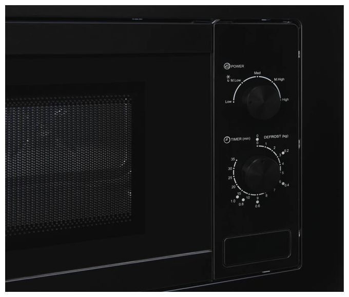 Einbau-Mikrowelle 800 W Größe: klein 5 Stufen (Schwarz) EMW10-020 
