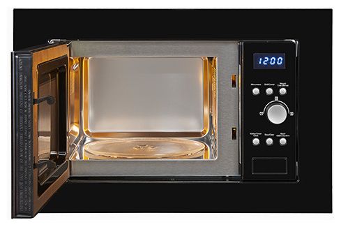 Einbau-Mikrowelle 1000 W Größe: klein 5 Stufen Grill (Schwarz) EMW1770-G-D-030 