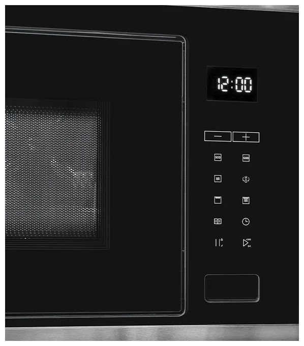 Einbau-Mikrowelle 1200 W Größe: mittel 10 Stufen Grill (Edelstahl) EMW25-G-020 