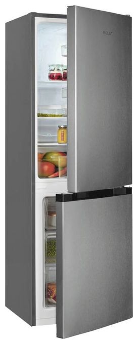 109 l / 48 l Kühl-Gefrierkombi freistehend 121 kWh Jahr  KGC231-60-E-050C (Schwarz, Edelstahl) 