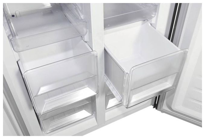 Side-by-Side Kühl-/ Gefrierkombination 237 l / 135 l 210 kWh NoFrost 1800 mm x 790 mm  MD365-125-040D (Anthrazit) 