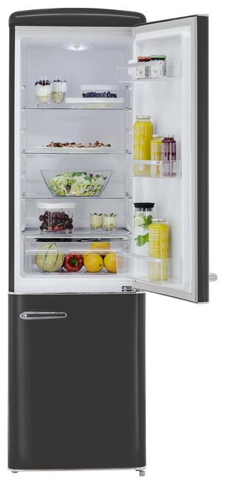 181 l / 63 l Kühl-Gefrierkombi freistehend 201,85 kWh Jahr  RKGC250-70-H-160E (Schwarz) 
