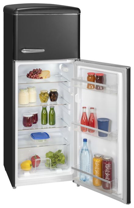 162 l / 44 l Kühl-Gefrierkombi freistehend 179,95 kWh Jahr  RKGC270-45-H-160E (Schwarz) 