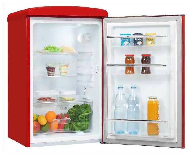 122 l Tischkühlschrank EEK: E 89 kWh Jahr  RKS120-V-H-160E (Rot) 