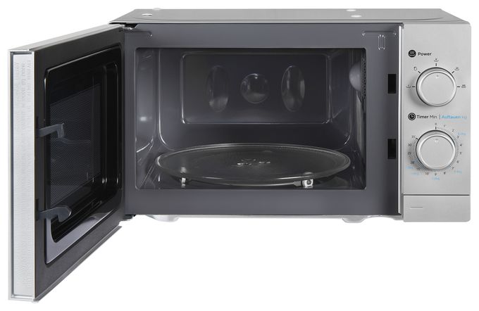 Freistehende Mikrowelle 1050 W Größe: klein 5 Stufen  WP700J17-3si (Silber) 