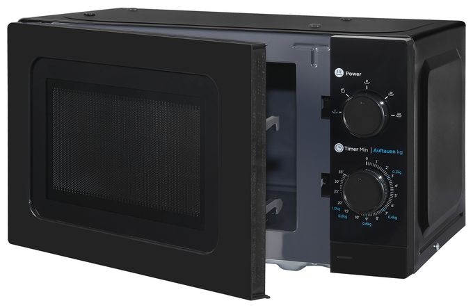 Freistehende Mikrowelle 1050 W Größe: klein 5 Stufen  WP700J17-3sw (Schwarz) 