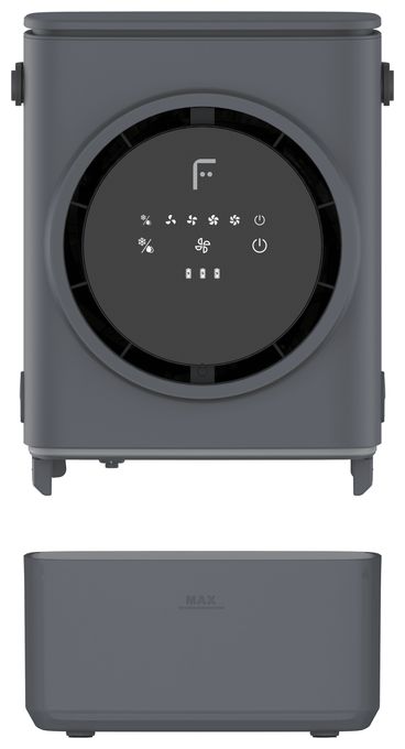 100 m³/h Tragbarer Verdunstungsluftkühler 32 dB  Prestige TC400 (Grau) 