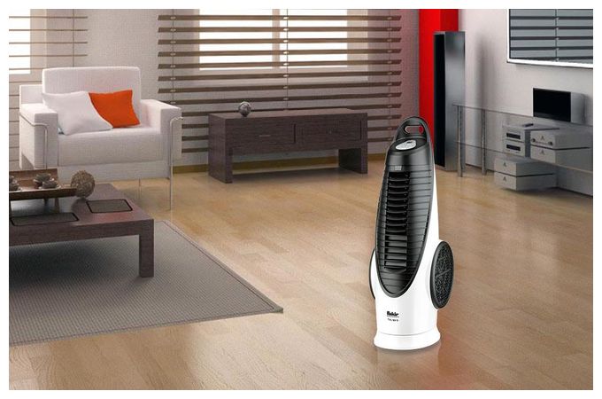 Turmventilator Stand  TVL90S (Schwarz, Weiß) 