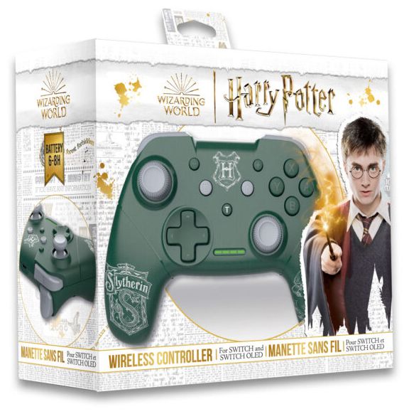 Analog Gamepad für Nintendo Switch  Wireless Controller Harry Potter Slytherin (Grün, Grau) 