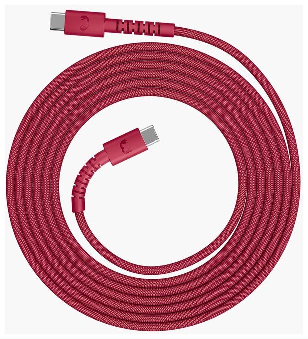Stecker Rundkabel USB C auf USB C bis 100 W 2 m  2CCC201BR (Rot) 