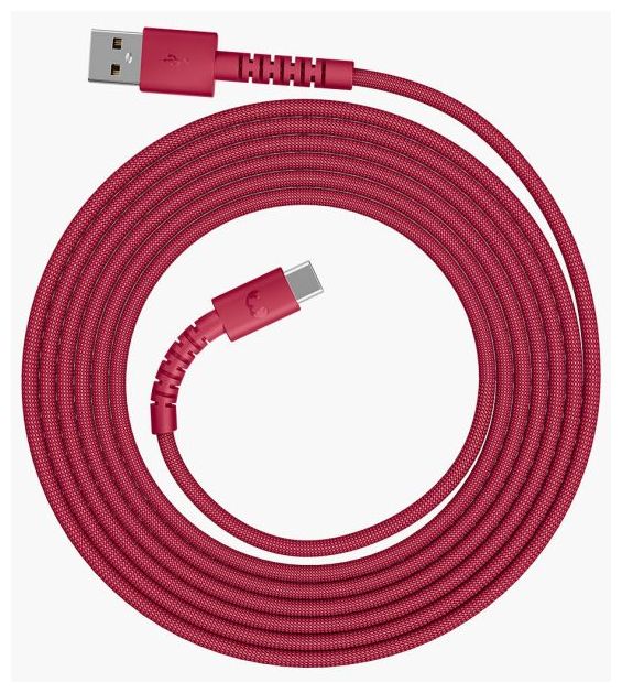 Stecker Rundkabel USB A auf USB C bis 18 W 2 m  2UCC201BR (Rot) 