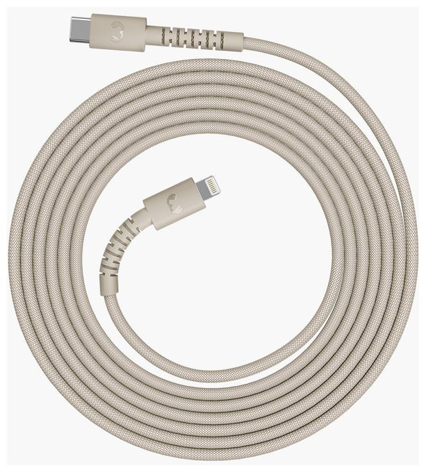 Stecker Lightning auf USB C 2 m  FlexWave (Beige) 