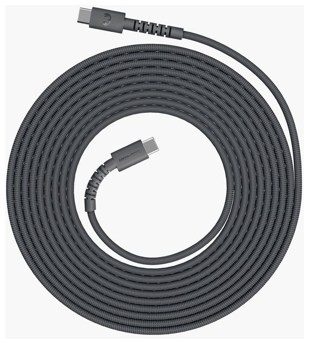 Stecker Rundkabel USB C auf USB C bis 60 W 3 m  FlexWave (Schwarz) 
