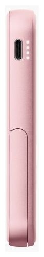5000 mAh Powerbank USB Typ-C Kabelloses Laden  Wireless Magnetic (Pink) 