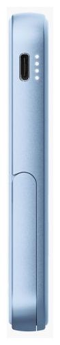5000 mAh Powerbank USB Typ-C Kabelloses Laden  Wireless Magnetic (Blau) 