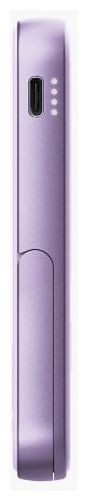 5000 mAh Powerbank USB Typ-C Kabelloses Laden  Wireless Magnetic (Lila) 