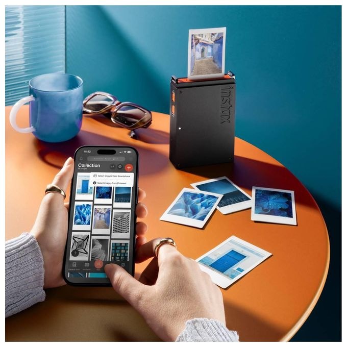 2.4" x 1.8" (6.2x4.6 cm) Foto Drucker  Instax Mini Link+ (Schwarz) 