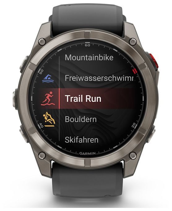 Digital 51 mm Smartwatch Rund 648 h  Fenix 8 Pro (Graphit, Titan) 