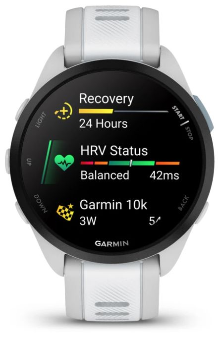 Digital 43 mm Smartwatch Rund  Forerunner 165 (Grau) 