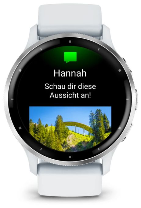 Digital 45 mm Smartwatch Rund  Venu 3 (Silber, Weiß) 
