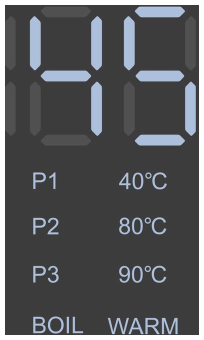 1,5 l Wasserkocher 3000 W  42446 Cool Touch Express Digital (Edelstahl) 