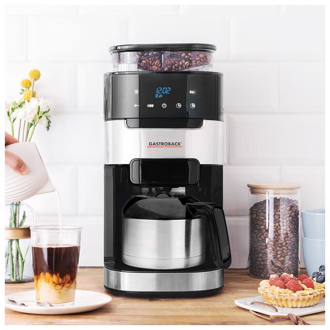 8 Tassen Filterkaffeemaschine 1,0 l  42711s Grind & Brew Pro Thermo (Schwarz, Edelstahl) 