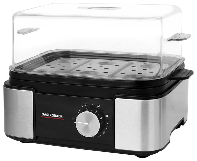 Eierkocher für 6 Eier  42803 EasyCook 6 (Schwarz, Edelstahl) 