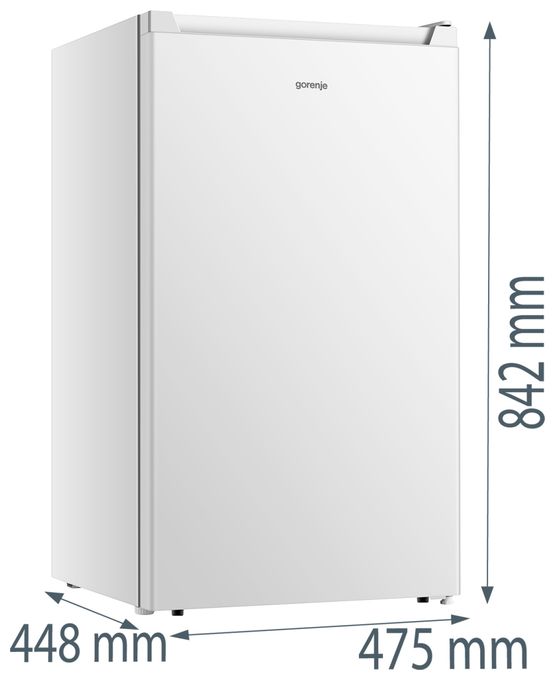 82 l / 75 l Tischkühlschrank EEK: E 125 kWh Jahr  RB39EPW4 (Weiß) 