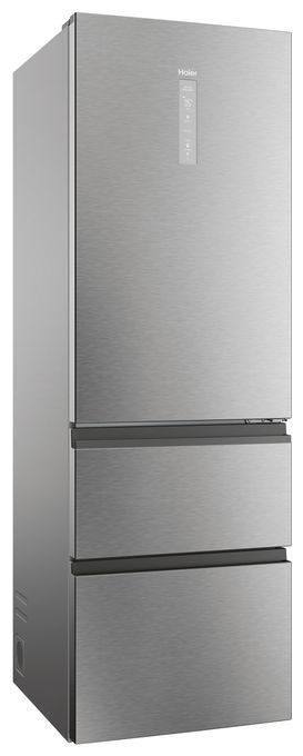 235 l / 125 l Kühl-Gefrierkombi freistehend NoFrost 217 kWh Jahr  HTW5618DNMG (Silber) 