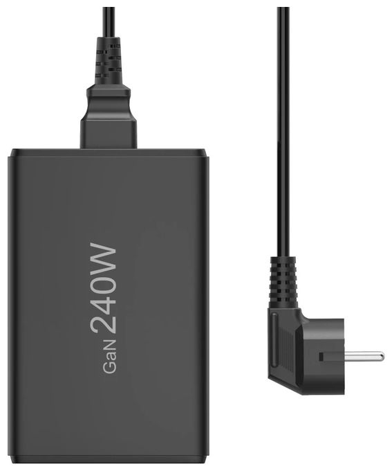 00201977 Schnellladegerät, 4xUSB-C, 1xUSB-A, PD, max. 240 W 