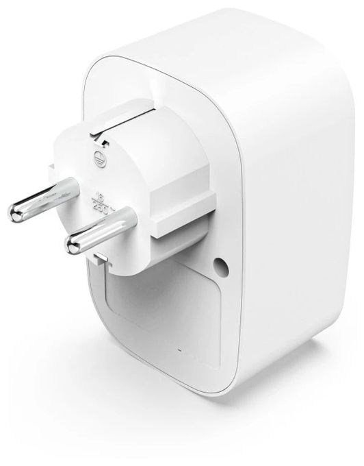  223344 Mehrfachstecker 3er f. Steckdose 1 USB-C PD 1 USB-A 1 Schutzkontakt 45 W (Weiß) 