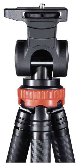 3 Bein(e) Stativ Smartphone-/Action-Kamera  004631 Traveller Pro (Schwarz, Rot) 
