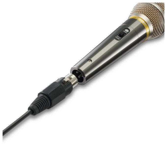 Kabelgebunden  046006 Vocal Pro Kabelgebunden Dynamisches Mikrofon 6.35 mm (1/4")  Schwarz (Schwarz) 