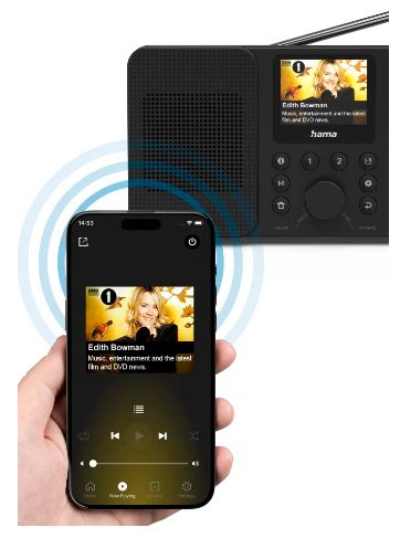 Bluetooth DAB, DAB+, FM Radio Persönlich  054257 DIR10 (Schwarz) 