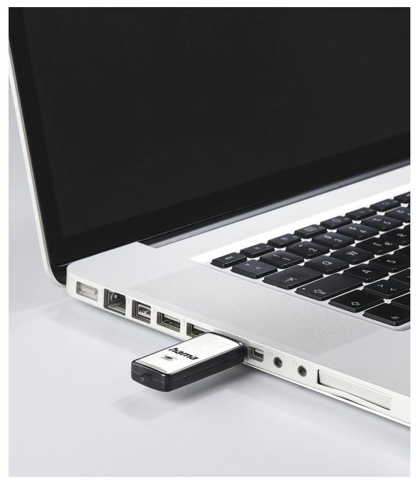 USB Typ-A Stick 128 GB  108074 Fancy (Schwarz, Silber) 
