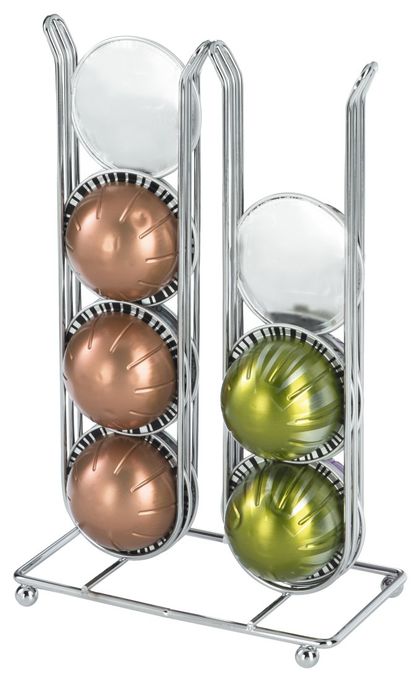 111227 Kaffee-Kapselständer Pilastro für Dolce Gusto 16 Kapseln (Chrom) 