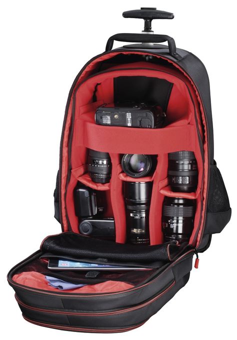 Kamera-Trolley für Jede Marke 270 x 120 x 370 mm  139854 Miami 200 (Schwarz, Rot) 