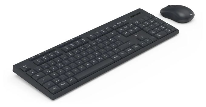 Heimbüro Tastatur RF Wireless 2.4 GHz  173056 WKM-200 (Schwarz) 