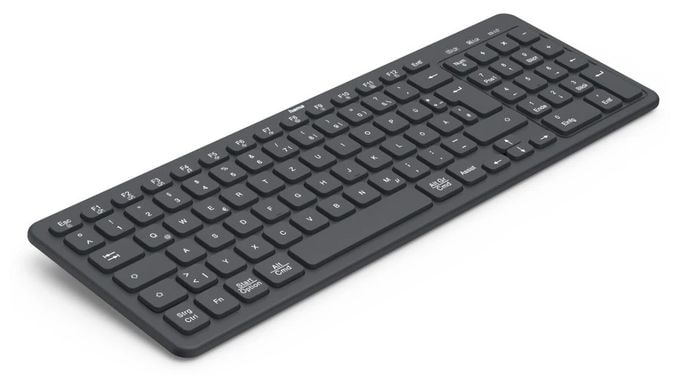 Heimbüro Tastatur RF Wireless + Bluetooth 2.4 GHz  173057 WK-300 (Schwarz) 