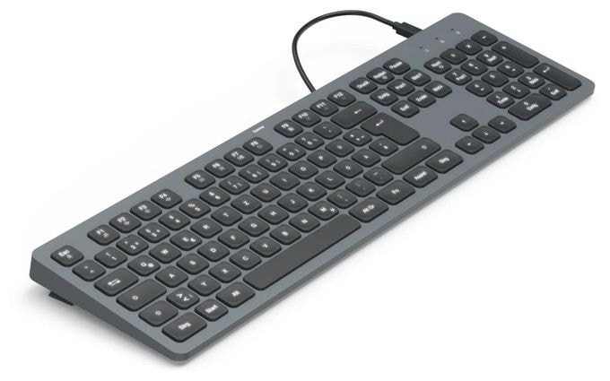 Heimbüro Tastatur USB (Schwarz, Dunkles Grau) 173058 CK-400 