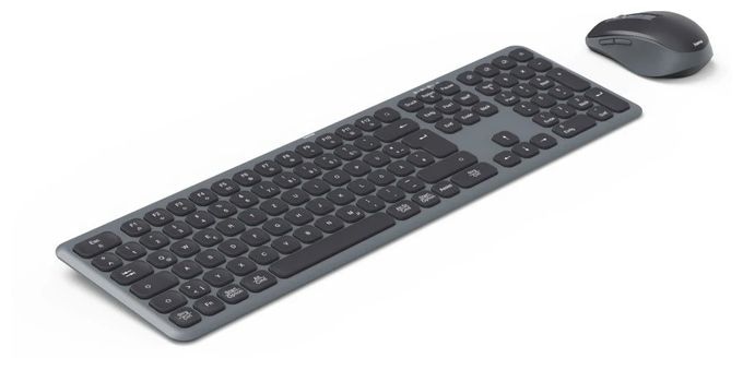 Heimbüro Tastatur RF Wireless + Bluetooth 2.4 GHz  173065 WKM-550 (Schwarz) 