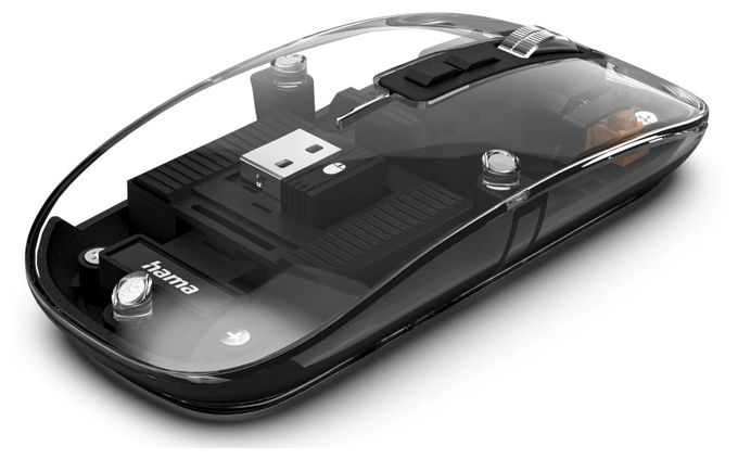 1600 DPI Büro Maus Optisch  173094 WM-600 (Transparent) 