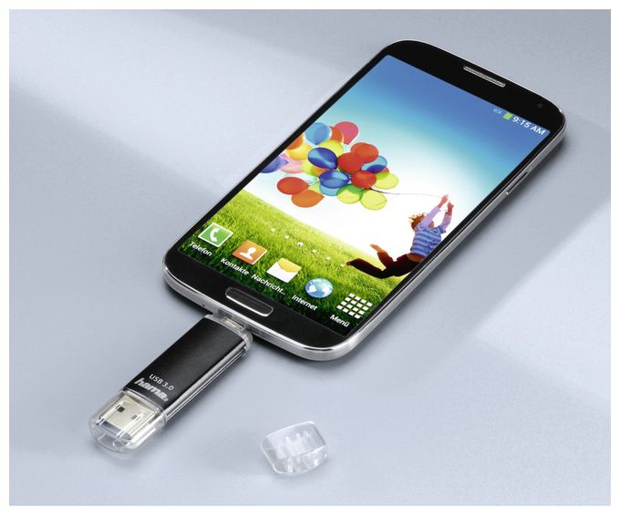 USB Type-A / Micro-USB Stick 32 GB  181097 Laeta Twin (Schwarz) 