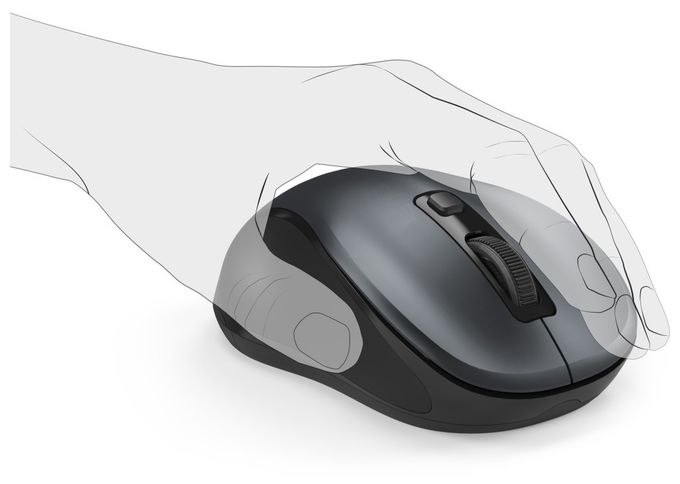 1600 DPI Büro Maus Optisch  182643 Canosa (Anthrazit) 